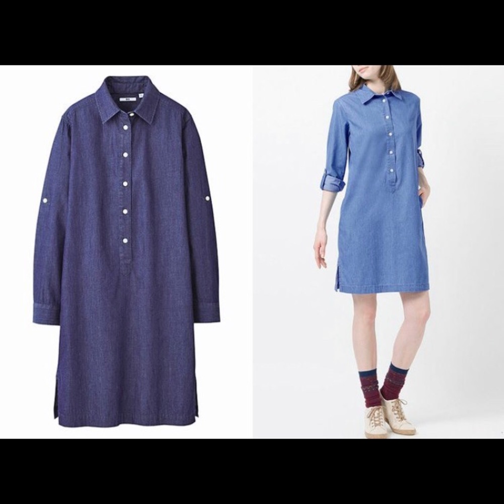 UNIQLO BLUE DENIM DRESS